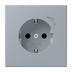 Kontaktligzda JUNG HOME SCHUKO, 16 A 250 V ~, skrūvju spailes, ar indikātoru un bērnu drošību, termoplasts krāsots