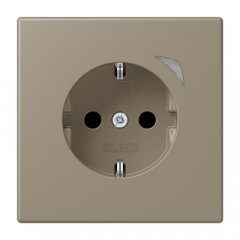 Kontaktligzda JUNG HOME SCHUKO, 16 A 250 V ~, Energy, skrūvju spailes, ar indikātoru un bērnu drošību, termoplasts