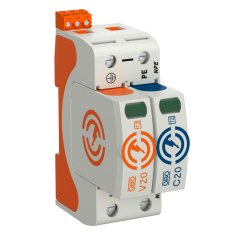 Pārsprieguma novadītājs V20 vienpolīga NPE+FS 320V V20-1+NPE+FS-320