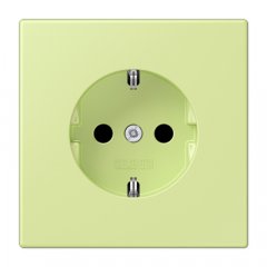 Kontaktligzda SCHUKO, 16 A 250 V ~, ar bērnu drošību, Serie LS, vert jaune clair