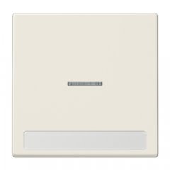 Taustiņs 1-viet, ar indikācijas logu, marķējams, duroplasts, Serie LS, ziloņkaula