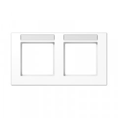 Rāmītis 2-vietīgs, marķējams, horizontāla montāža, termoplasts, A CREATION, balts