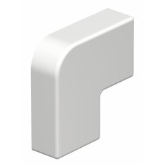 Plakana stūra vāks halogenbrīvs 10x20mm, PC/ABS, dzidri balts, 9010