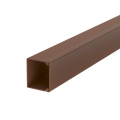 Kabeļu kanāls ar perforēto pamatni 30x30x2000, PVC, sēpijas brūna, 8014