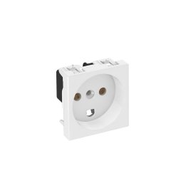 Rozete, Dāņu versija 250V, 10/16A, PC, dzidri balts, 9010 SKS-DK0 RW1