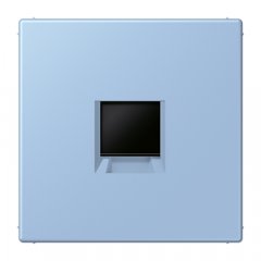 Virsma (ar fiksatoru) modulārai datu rozetei 1-vietīga, UMA-CAT6A, termoplasts lakots, Serie LS, outremer moyen