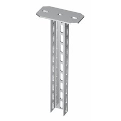 Iekaramais statnis ar piemetinātu plaksni 70x50x600, V2A, 1.4301, 2B