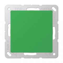 Nosedzošais vāks (tukša virsma), termoplasts, Serie AS/A, zaļš