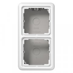 Kārba v/a montāžai 2-viet, Serie CD, balts