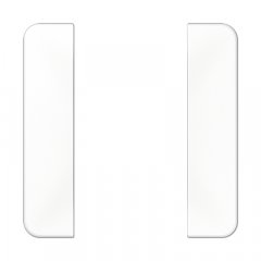 Taustiņs 1-viet, F50, Serie CD, balts