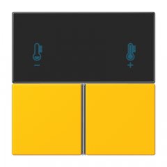 Taustiņs 3-viet, F40 KNX telpas kontrolierim, Serie LS, le jaune vif