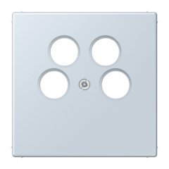 Centrālplate 4-vietīga SAT-TV-kontaktligzda (Ankaro), termoplasts, Serie LS, outremer pale