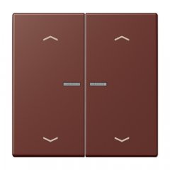 JUNG HOME taustiņš 2-viet, ar bultiņu simboliem<br />
, Serie LS, terre sienne brûlée 31