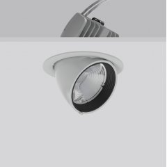 GOLAS maxi, 35 W, 3750 lm, 935, silver, DALI Recessed projectors, D 178 H 3 HEL 150, 13°