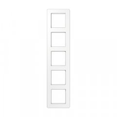 Rāmītis 5-vietīgs, vertikālā un horizontālā montāža, termoplasts, A FLOW, balts