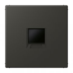 Virsma (ar fiksatoru) modulārai datu rozetei 1-vietīga, UMA-CAT6A, termoplasts lakots, Serie LS, ombre naturelle 59