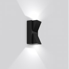 Gaismeklis HB 106, 6 W, 220 lm, 830, anthracite, on/off Wall luminaires, L 80 B 66 H 141, Transparent glass
