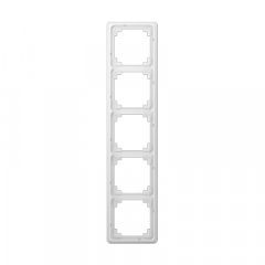 Rāmītis 5-vietīgs, vertikālā un horizontālā montāža, duroplasts, CD PLUS, balts