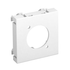 Multimedia Adapteris, XLR pievienojuma rozete 45x45mm, PC, dzidri balts, 9010 MTG-X O RW1