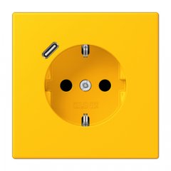 Kontaktligzda SCHUKO 16 A 250 V ~, USB pieslēgvieta 1 x Typ C, ar bērnu drošību, Serie LS, le jaune vif