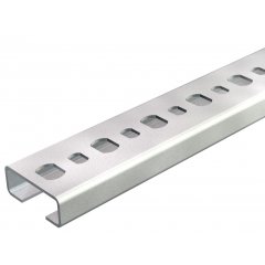 Profilēta sliede perf., šlices platums 11 mm 2000x25x10, St, FS