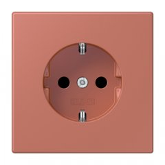 Kontaktligzda SCHUKO, 16 A 250 V ~, ar bērnu drošību, Serie LS, terre sienne brique