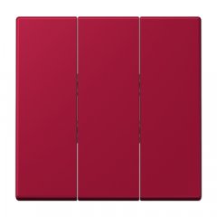 Taustiņs 3-viet, termoplasts lakots, Serie LS, rouge carmin