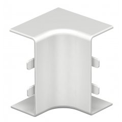 Iekšēja stūra vāks 20x50mm, PVC, dzidri balts, 9010