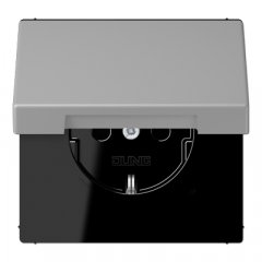 Kontaktligzda SCHUKO, 16 A 250 V ~, ar vāciņu, Serie LS, gris moyen