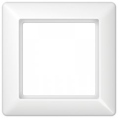 Rāmītis 1-vietīgs, vertikālā un horizontālā montāža, termoplasts, AS 500, balts