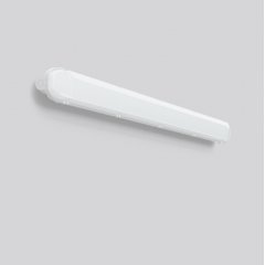 Gaismeklis PLANOX, 44 / 57 W, 6700 / 8600 lm, 840, grey, on/off Ceiling and wall luminaires, Damp-proof luminaires, L 1454 B 102 H 85, Plastic (PC) opal