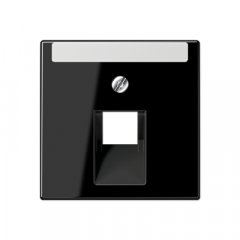 Virsma IAE/UAE-datu rozetei 1 x 8-polig, marķējams, termoplasts, Serie A, melns