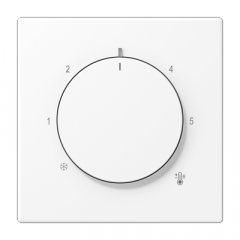 Centrālplate termostatam, Serie LS, sniegbalts matēts