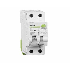 Atlikušās strāvas jaudas slēdzis RCBO, Icn=10kA, 1+N,  B, In=6A, Idn=100mA,  A