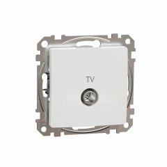 TV ligzda, Sedna Design & Elements, caurejoša, 7dB, PRO, balts