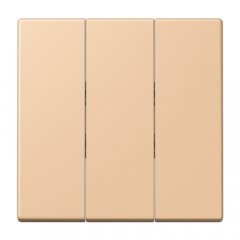 Taustiņs 3-viet, termoplasts lakots, Serie LS, terre sienne claire 31