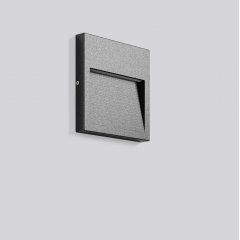 Gaismeklis BRICK midi, 10 W, 190 lm, 830, anthracite, on/off Wall luminaires, L 200 B 200 H 24, Transparent glass