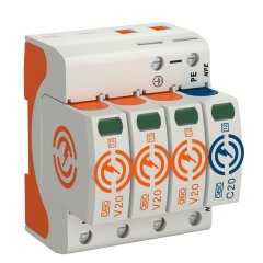 Pārsprieguma novadītājs V20 trīspolīga NPE 320V V20-3+NPE-320