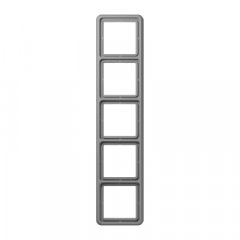 Rāmītis 5-vietīgs, vertikālā un horizontālā montāža, termoplasts, CD 500, pelēks