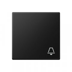 Taustiņs 1-viet, ar zvana simbolu, Serie A, grafīta melns matēts