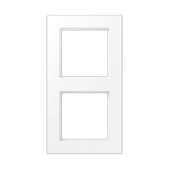 Rāmītis 2-vietīgs, vertikālā un horizontālā montāža, termoplasts krāsots, A 550, sniegbalts matēts