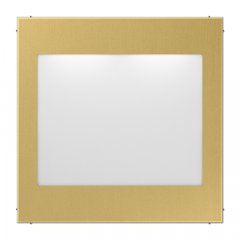 LED info zīme, balts un zils, Serie LS, Messing classic (lackiert)