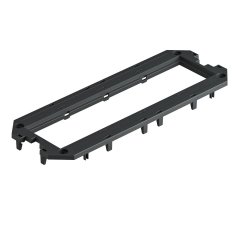 Adapterplate priekš UT4, 4 Modul45 208x76x4, PA, grafīta melns, 9011 UT4 P4