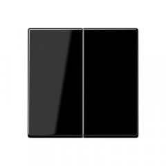 Taustiņs 2-viet, duroplasts, Serie A, melns