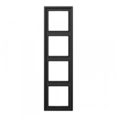 Rāmītis 4-vietīgs, vertikālā un horizontālā montāža, lakots alumīnijs, LS 990, tumša