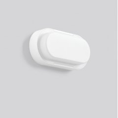 Gaismeklis HB 710, 7 / 10 W, 700 / 1100 lm, 840, white, Sensor Oval bulkhead luminaires, L 207 B 97 H 56, Plastic (PC) opal, HF movement sensor