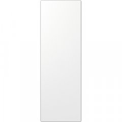 Taustiņs (70 x 212,4 mm), vertikāli un horizontāli montējams  Montage, Serie LS, balts (lackierter Edelstahl)