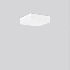 Gaismeklis FLAT QUADRAT, 11 W, 790 lm, 840, white, Phase-cut Ceiling and wall luminaires, L 270 B 270 H 70, Plastic (PMMA) opal