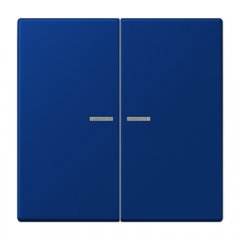 Taustiņs KNX slēdzim ar indikācijas logu 2-viet, Serie LS, bleu outremer foncé