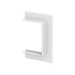 Sienas ievāda aizsēgs atverta versija 104x198x25, Alu, dzidri balts, 9010